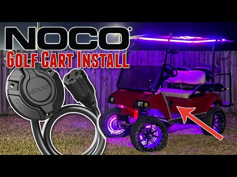 HOW TO INSTALL NOCO GENIUS GCP1 15AMP PLUG | GOLF CART ONBOARD CHARGER | PERFECT DIY FIT & FINISH