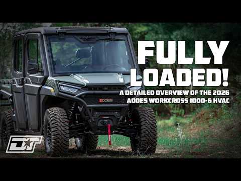 2026 AODES Workcross 1000-6 HVAC Detailed UTV Overview