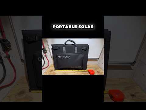 OptiSolex Portable Solar Panel #theoffgridmountainhomestead #youtubeshorts