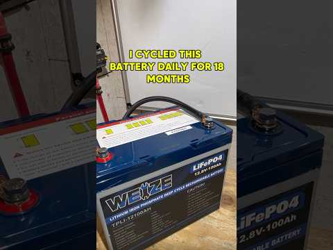 Cheap 12V Lithium Battery, USED LiFePO4 Capacity #theoffgridmountainhomestead #youtubeshorts