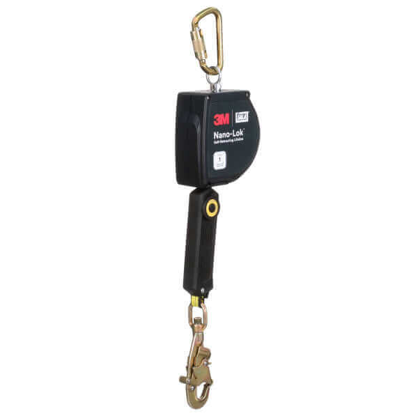 3M™ Class 1 DBI-SALA® Nano-Lok™ Self Retracting Lifeline with Snap Hoo – Dakota Riggers & Tool Supply, Inc.
