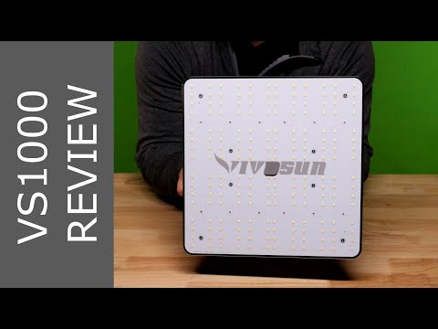 Vivosun VS1000 Grow Light Review: a Solid 2x2 Budget Light (PPFD Test Results for 16 Hang Heights!)