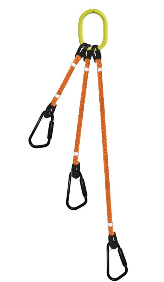 3-Legged Tool Lifting Rope Sling, Medium Quick Rigging Connectors – Dakota Riggers & Tool Supply, Inc.