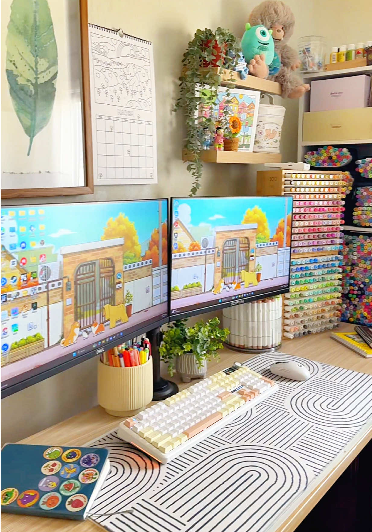 my cozy coloring/work from home set up  sorry I haven’t been active much, I’ll start posting as usual soon once I start feeling like myself 💛 here’s a video of my current space! #colortok #cozyselly #coloring #coloringbook #colortokcommunity 