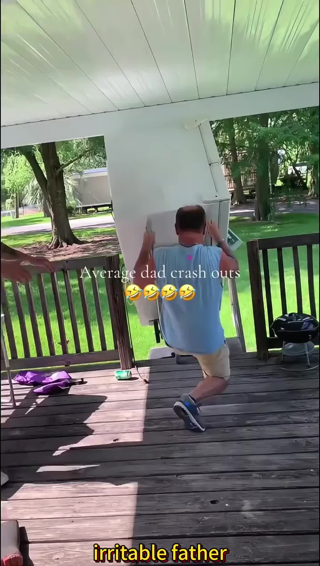 Irritable father #funny #father #fail #irritable 