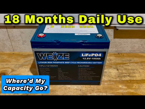 Used LiFePO4 Capacity Test, Weize 12V 100Ah LiFePO4 Lithium Battery 