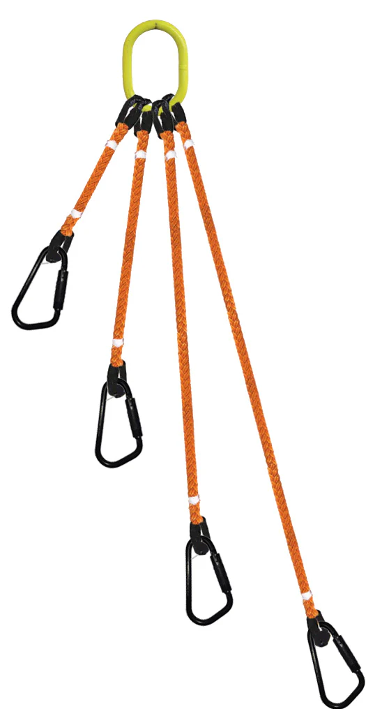 4-Legged Tool Lifting Rope Sling, Medium Quick Rigging Connectors – Dakota Riggers & Tool Supply, Inc.