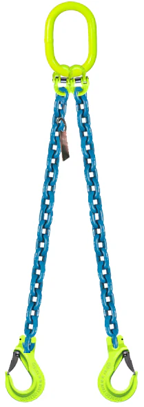 2-Leg Chain Sling with Slip Hooks, 9/32" – Dakota Riggers & Tool Supply, Inc.