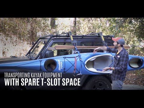 Transporting One Piece / Greenland Paddles, Fishing Rods, Kayak Equipment w T Slots - Kayak Hipster