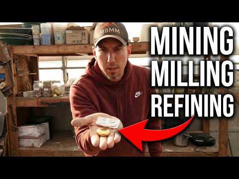 Mining, Milling, and Refining Pure Gold and Silver From A Rich Underground Gold Mine