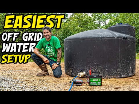 Easiest OFF GRID Water Setup for TINY HOUSE or SHED TO HOUSE! // FAILED Until I got it RIGHT!