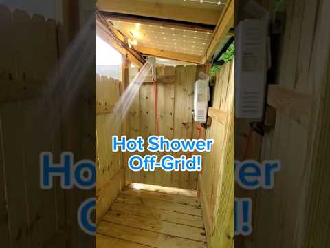Solar Bathroom, 100% Off-Grid Self Contained Toilet & Shower #watersystem #diy #homesteading #solar