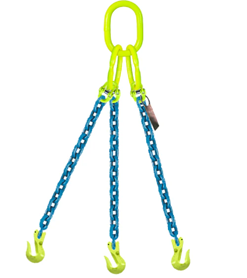 3-Leg Chain Sling with Grab Hooks, 9/32" – Dakota Riggers & Tool Supply, Inc.