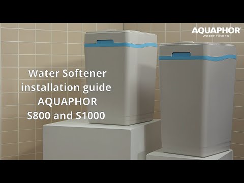 How to install whole-house water softeners AQUAPHOR S800/S1000