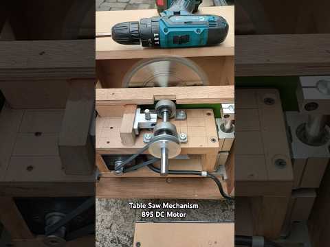 Do it yourself ‼️ Table Saw mechanism 895 DC Motor for woodworking projects #diy