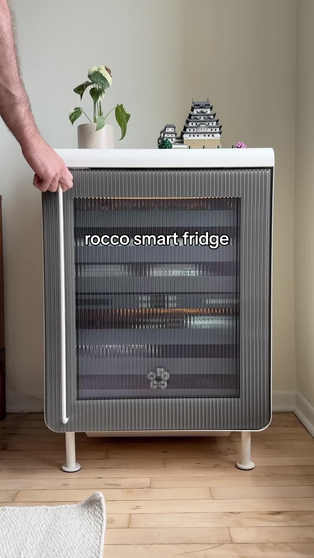 got a lot of questions on my new fridge so here’s everything you need to know about the rocco smart fridge. beautiful funational addition to my home #home #homeappliances #apartmenttherapy #fridge #fridgeorganization 