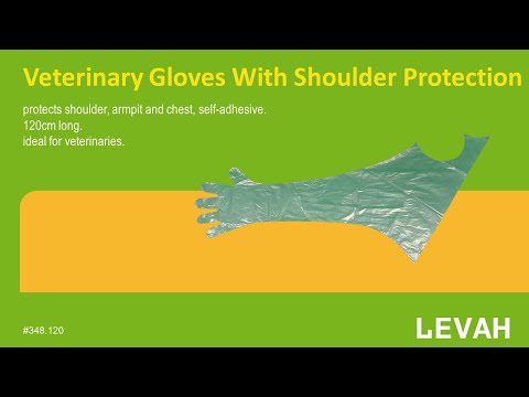LEVAH -120cm veterinary disposable gloves, veterinary gloves with shoulder protection China supplier