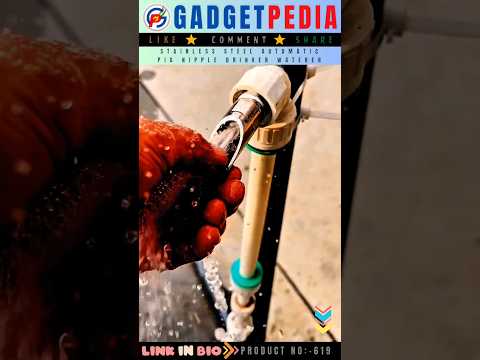 Automatic Pig Nipple Drinker Waterer  #shorts #youtubeshorts #viralshorts #ytshorts (Product 619)