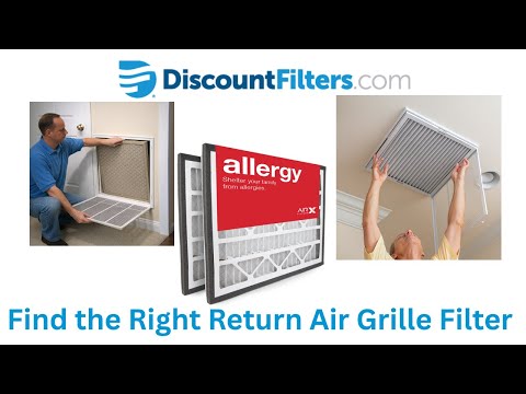Return Air Filter Grille Filters   Find The Right Size!