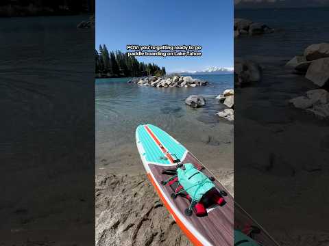 Highly recommend a standup paddle board!  #paddleboard #laketahoecalifornia #tahoelife