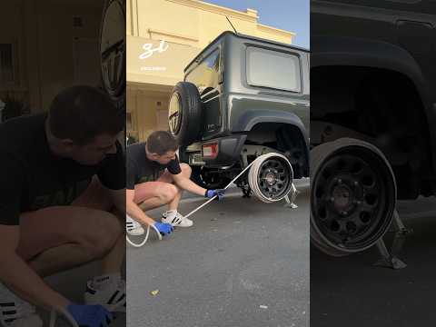 Can't believe he roped us into making this...🤣🪢 #cars #rope #wheels