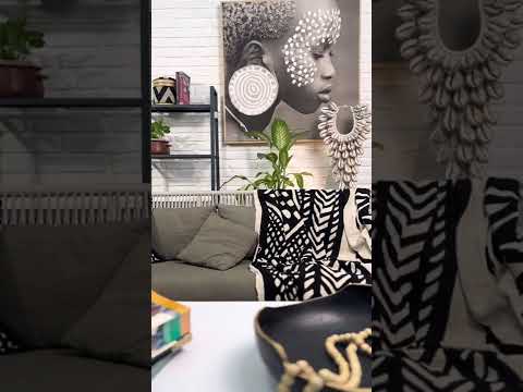 Afro boho design - before and after set transformation/ interior styling