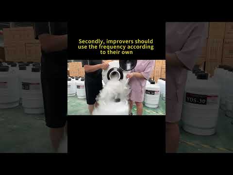 How does the liquid nitrogen tank store frozen semen? #sample #liquidnitrogen
