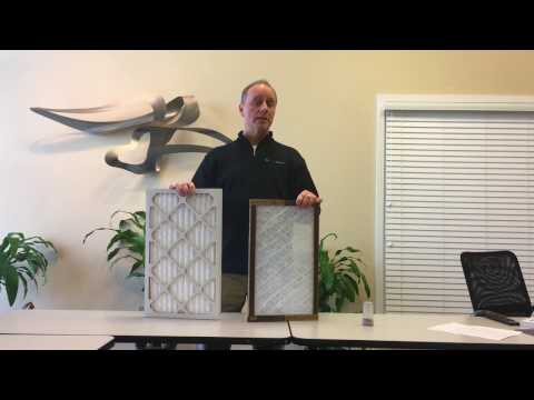 Pleated vs. Fiberglass Air Filter Demonstration