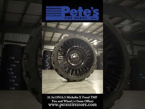 31.5x13N16.5 Michelin X Tweel TMF (Truck Mounted Forklift) Tire and Wheel (+13mm Offset)