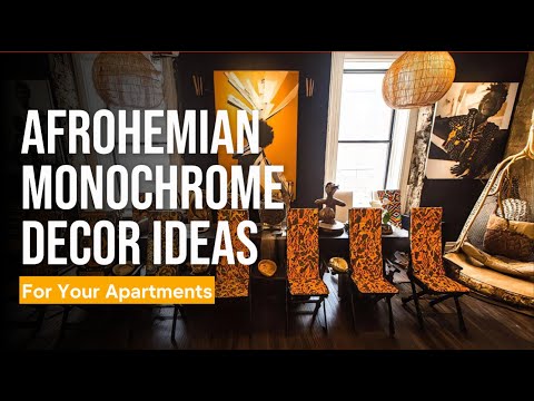 Afrohemian Decor Ideas for Apartments | Afrocentric & Bohemian Aesthetics with Black & White Accents