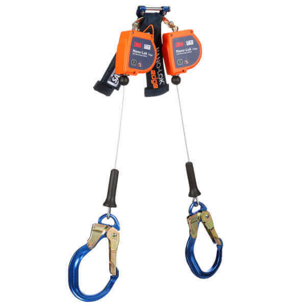 3M™ Class 2 DBI-SALA® Nano-Lok™ Edge Twin-Leg Personal Self Retracting – Dakota Riggers & Tool Supply, Inc.