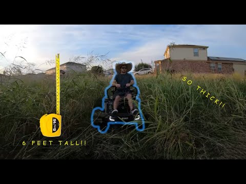 6 FEET TALL Grass VS ELECTRIC ZeroTurn!