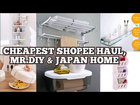 CHEAPEST SHOPEE HAUL (UNDER 24 PESOS)MR.DIY & JAPAN HOME BATHROOM AND KITCHEN HAUL GOOD QUALITY