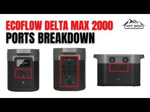 EcoFlow DELTA Max 2000 Breakdown | Input Ports, Output Ports, & LCD Screen Explained