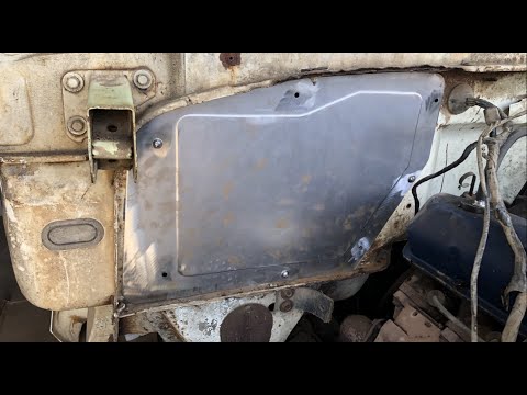 1974 F350-Fat Fender Garage factory fan box delete panel(73-79 Ford trucks).