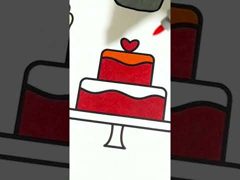 Color With Me Cake Close Up ASMR #coloring #art #asmr #colors