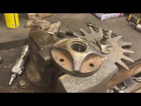 Yetter Row cleaner bearings, welding on planter