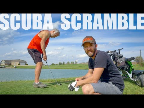 Father-Son Scramble on Backyard Golf Course