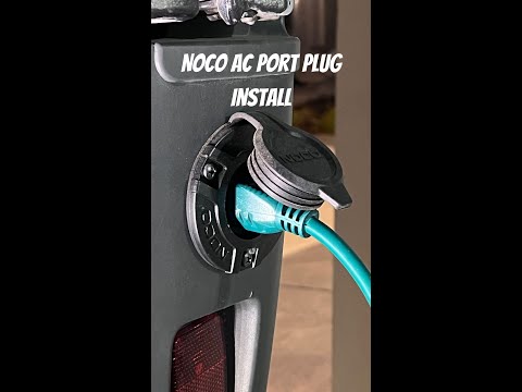 We installed a NOCO GPC1 AC Port Plug Power Inlet #van #vanbuild #camper