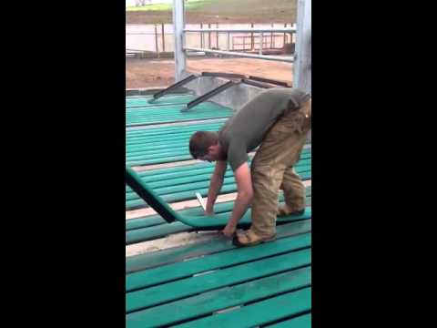 Installation of Comfort slat mats