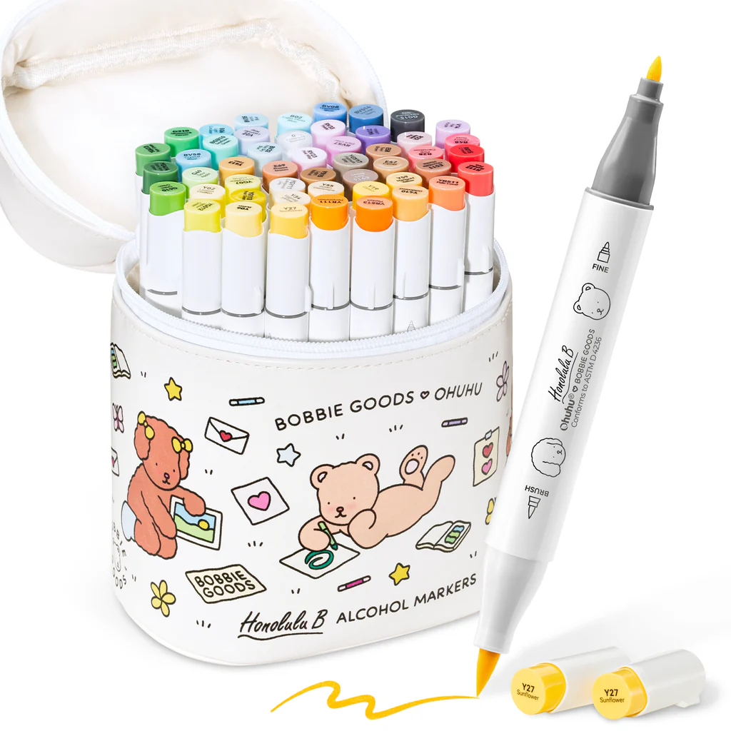 Ohuhu x Bobbie Goods Honolulu B 48 Colors Dual Tips Alcohol Art Marker