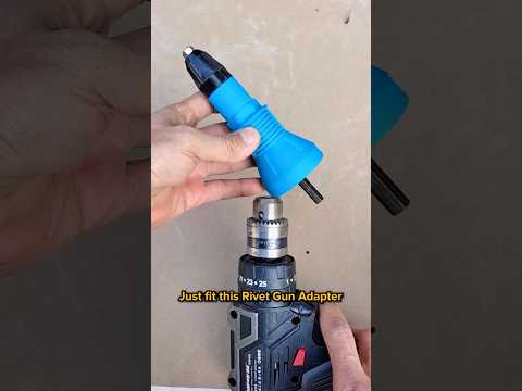 This Rivet Gun Adapter gets your rivets in like nobody’s business🔥🛠️ #tools #besttools